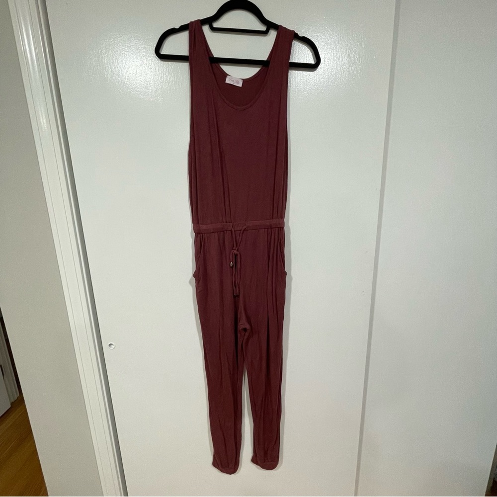 PINK LILY Maroon Jumpsuit M